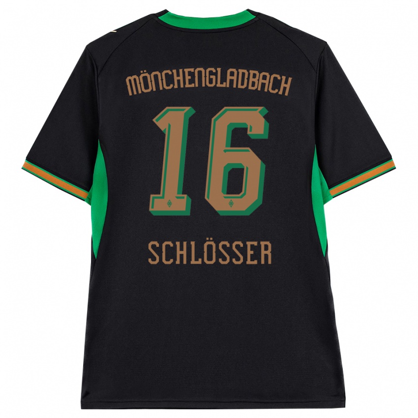 נשים Felix Schlößer #16 שחור כתום ירוק חום הרחק ג'רזי 2026/27 חולצה קצרה