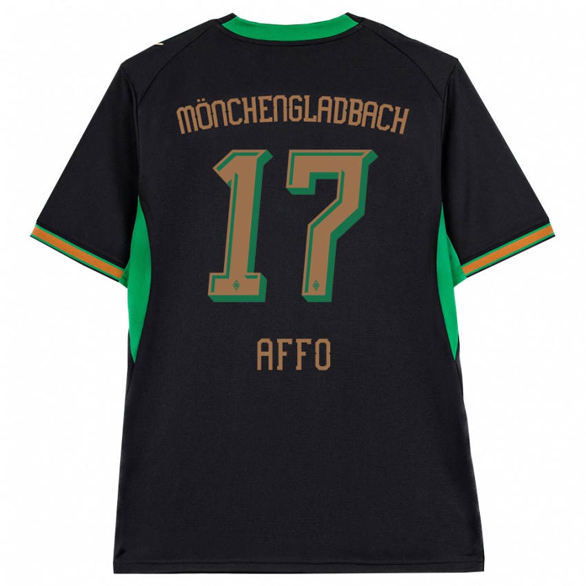 נשים Karim Affo #17 שחור כתום ירוק חום הרחק ג'רזי 2026/27 חולצה קצרה