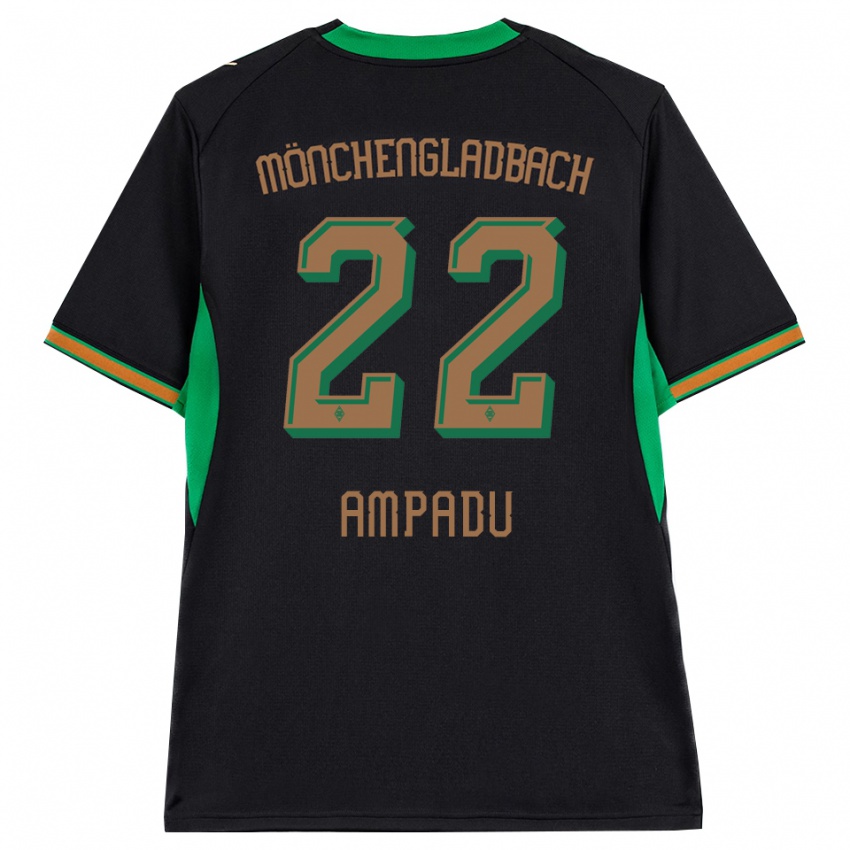 נשים Leon Ampadu #22 שחור כתום ירוק חום הרחק ג'רזי 2026/27 חולצה קצרה