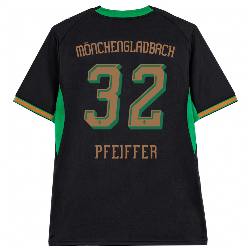 נשים Tim Pfeiffer #32 שחור כתום ירוק חום הרחק ג'רזי 2026/27 חולצה קצרה