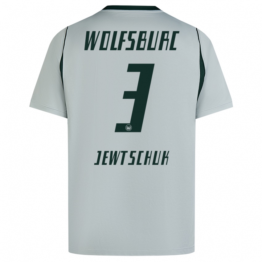 נשים Alexej Jewtschuk #3 ירוק אפור הרחק ג'רזי 2026/27 חולצה קצרה
