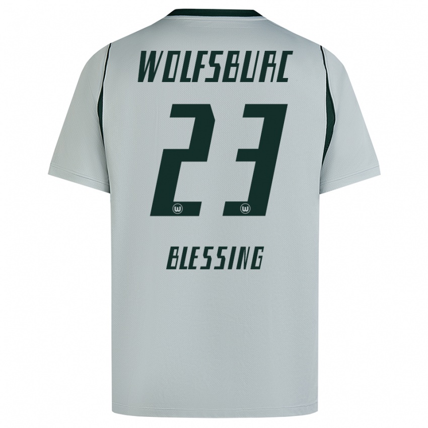 נשים Èlisée Blessing #23 ירוק אפור הרחק ג'רזי 2026/27 חולצה קצרה