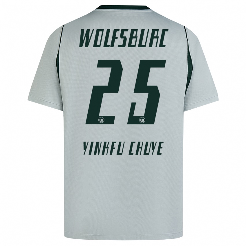 נשים Miguel Yinkfu Chuye #25 ירוק אפור הרחק ג'רזי 2026/27 חולצה קצרה