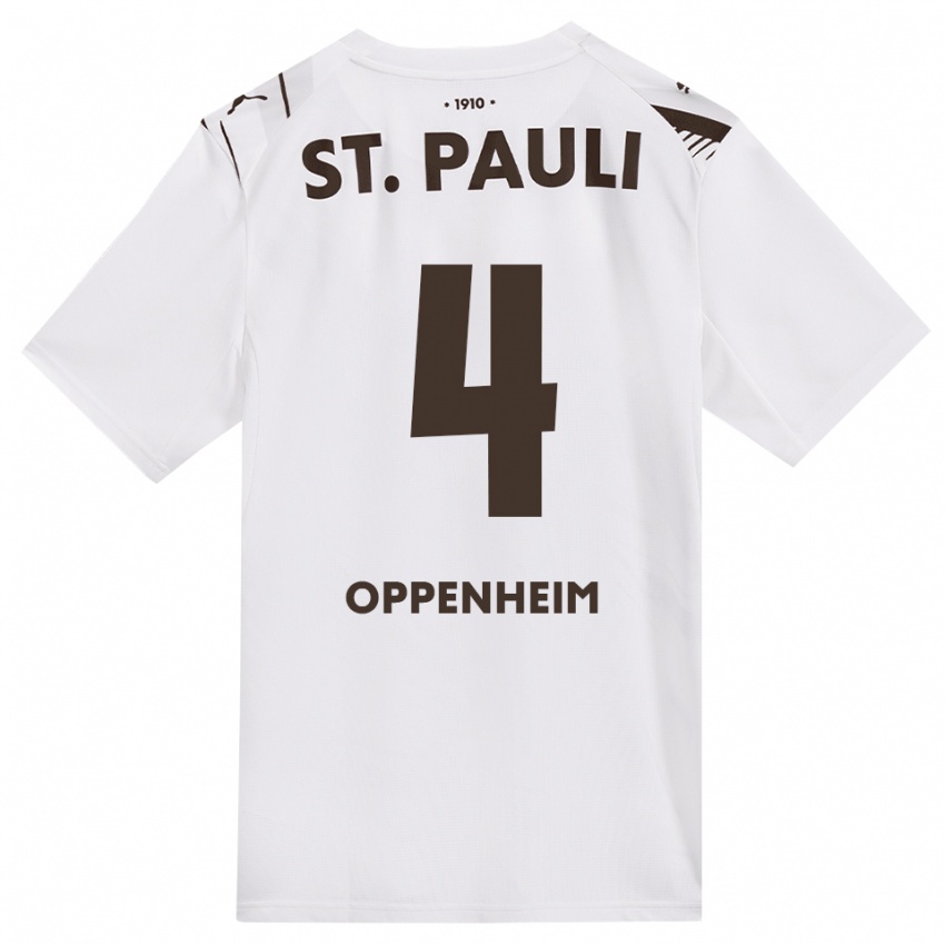 נשים Merle Oppenheim #4 קפה לבן אדום הרחק ג'רזי 2026/27 חולצה קצרה