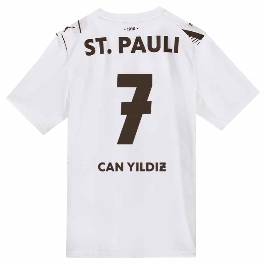 נשים Emre Can Yildiz #7 קפה לבן אדום הרחק ג'רזי 2026/27 חולצה קצרה