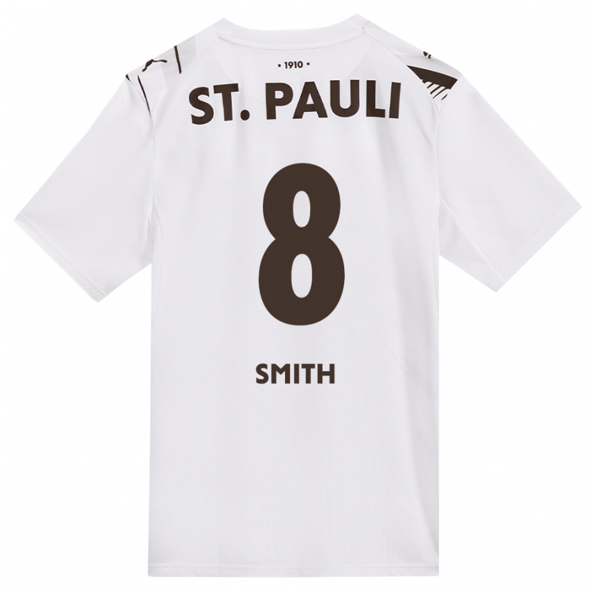 נשים Eric Smith #8 קפה לבן אדום הרחק ג'רזי 2026/27 חולצה קצרה