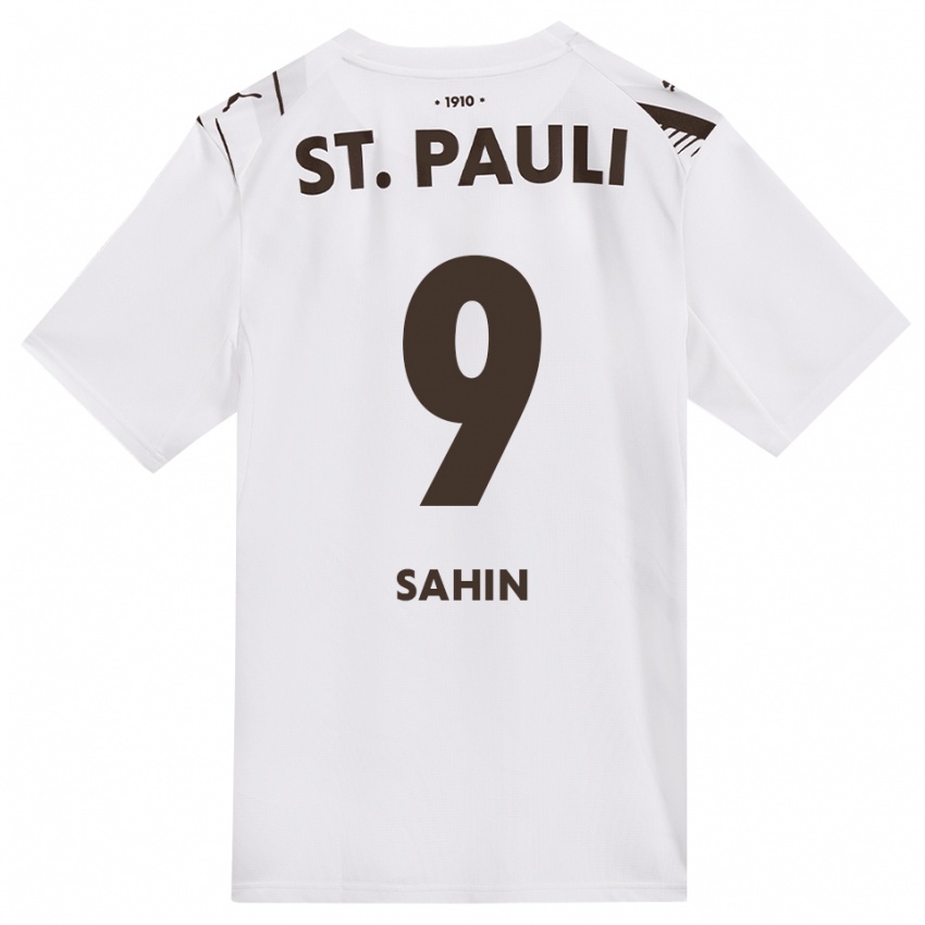 נשים Malik Sahin #9 קפה לבן אדום הרחק ג'רזי 2026/27 חולצה קצרה