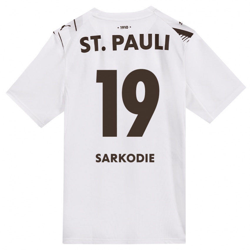 נשים Joel Sarkodie #19 קפה לבן אדום הרחק ג'רזי 2026/27 חולצה קצרה