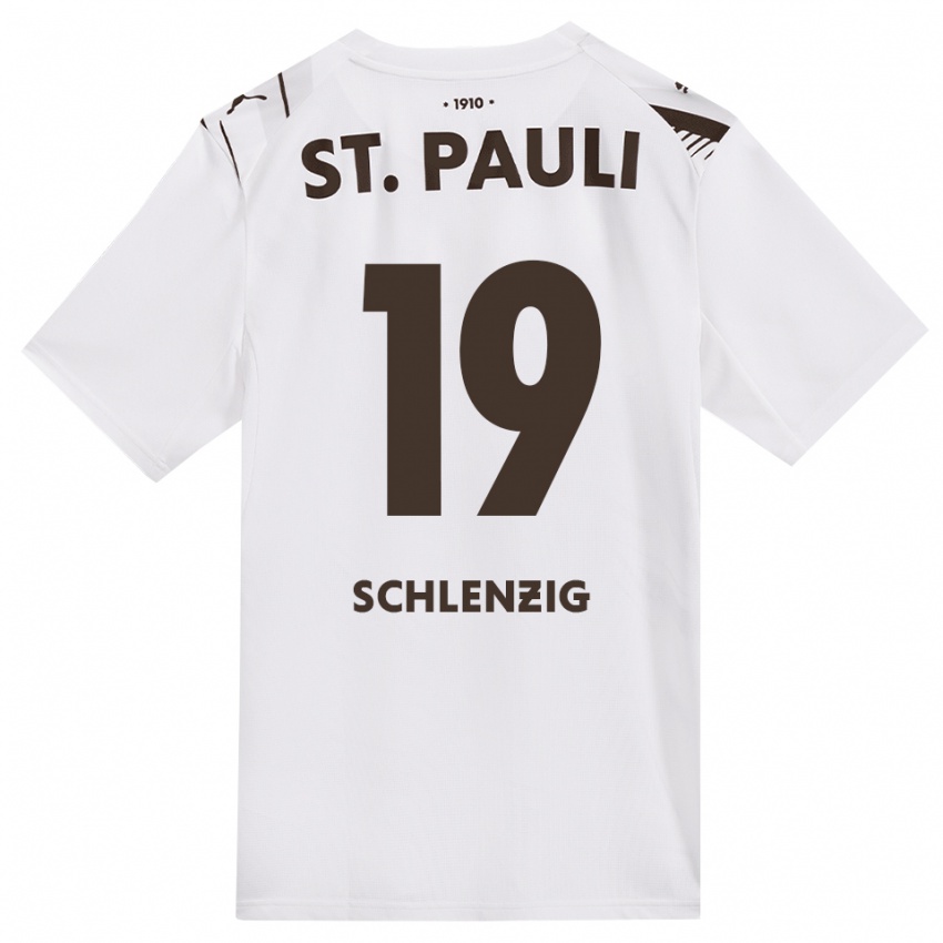 נשים Lilius Schlenzig #19 קפה לבן אדום הרחק ג'רזי 2026/27 חולצה קצרה
