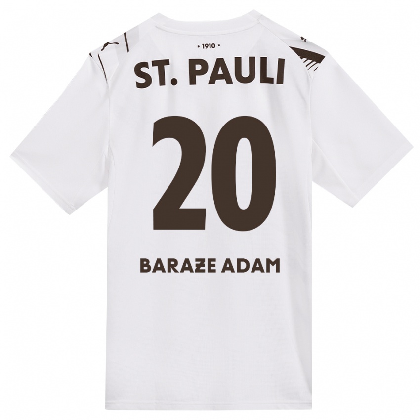נשים Isma Baraze Adam #20 קפה לבן אדום הרחק ג'רזי 2026/27 חולצה קצרה