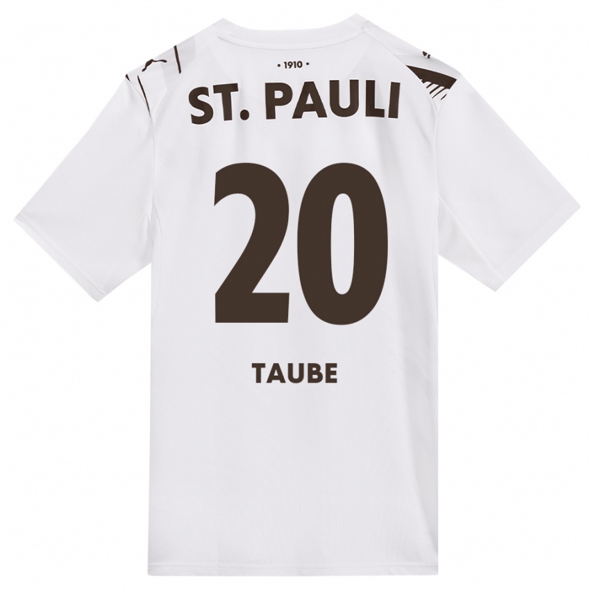 נשים Linnea Taube #20 קפה לבן אדום הרחק ג'רזי 2026/27 חולצה קצרה