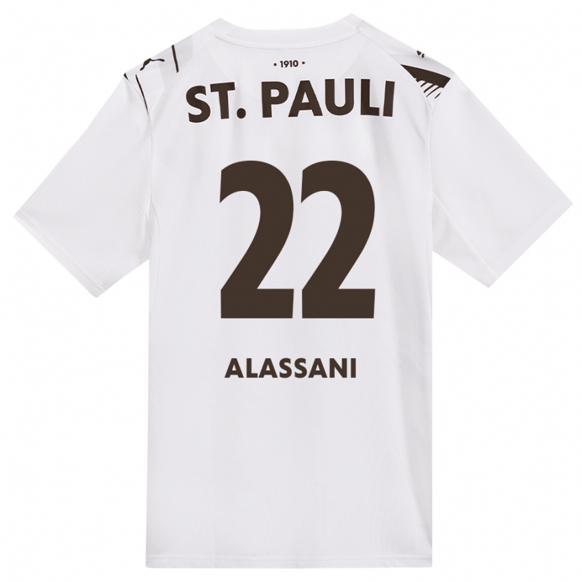 נשים Abdul Alassani #22 קפה לבן אדום הרחק ג'רזי 2026/27 חולצה קצרה
