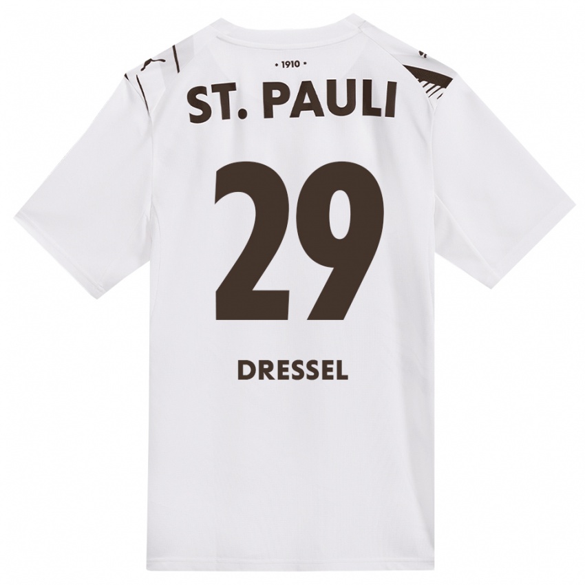 נשים Henry Dressel #29 קפה לבן אדום הרחק ג'רזי 2026/27 חולצה קצרה