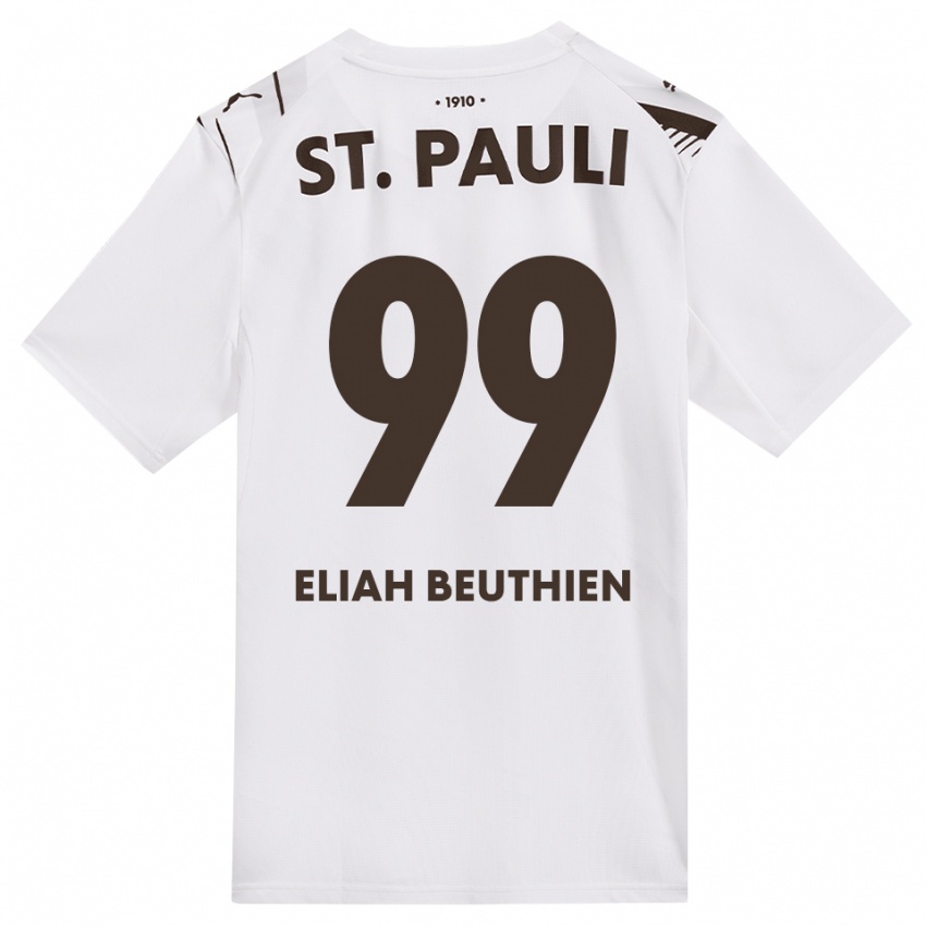 נשים Jaron Eliah Beuthien #99 קפה לבן אדום הרחק ג'רזי 2026/27 חולצה קצרה