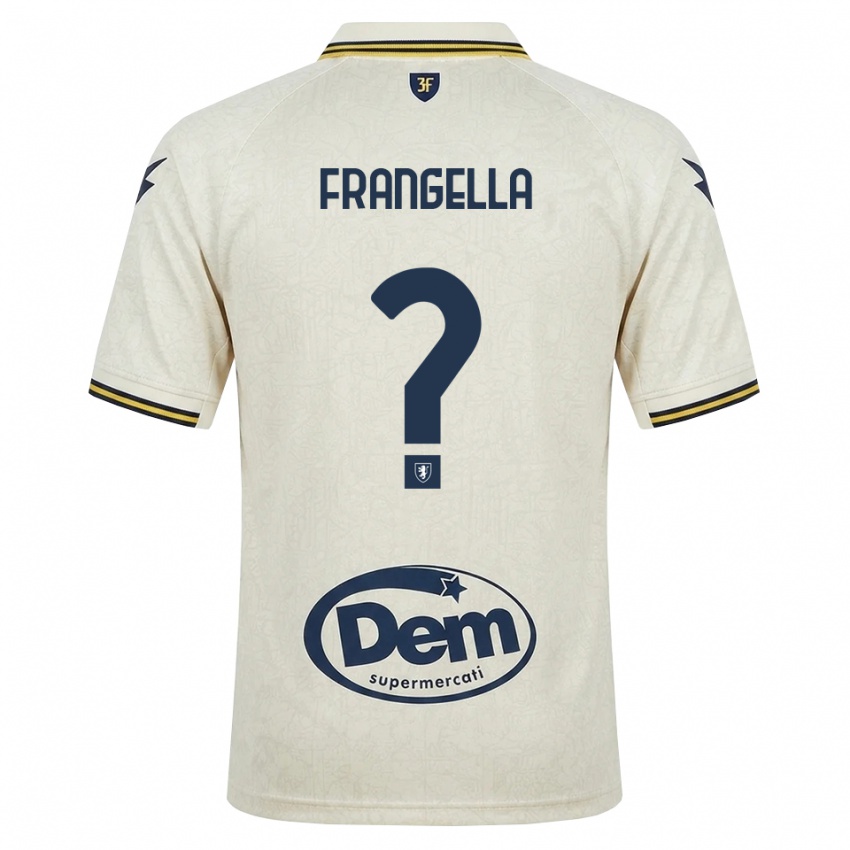 נשים Francesco Frangella #0 תחרה ישנה צהוב שחור הרחק ג'רזי 2026/27 חולצה קצרה