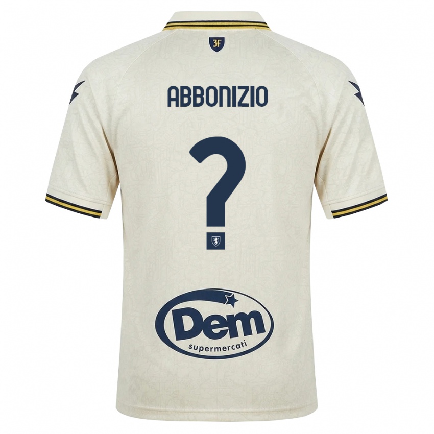 נשים Diego Abbonizio #0 תחרה ישנה צהוב שחור הרחק ג'רזי 2026/27 חולצה קצרה