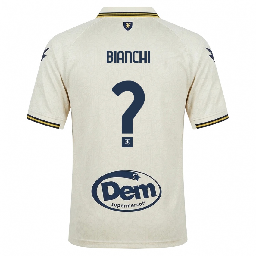 נשים Cristian Bianchi #0 תחרה ישנה צהוב שחור הרחק ג'רזי 2026/27 חולצה קצרה