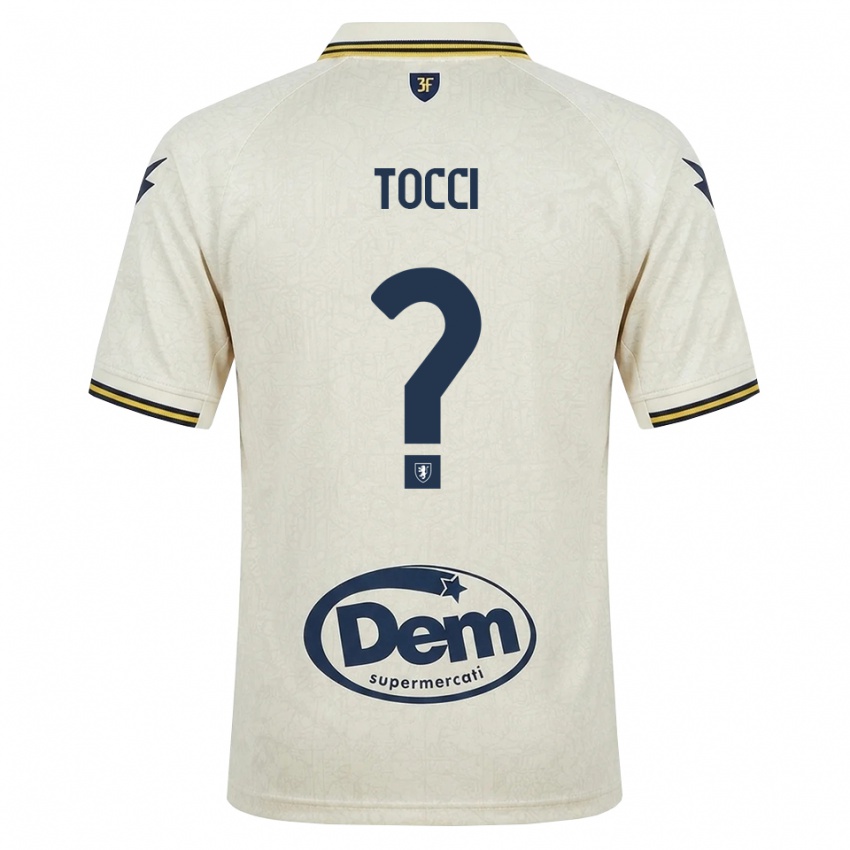 נשים Federico Tocci #0 תחרה ישנה צהוב שחור הרחק ג'רזי 2026/27 חולצה קצרה