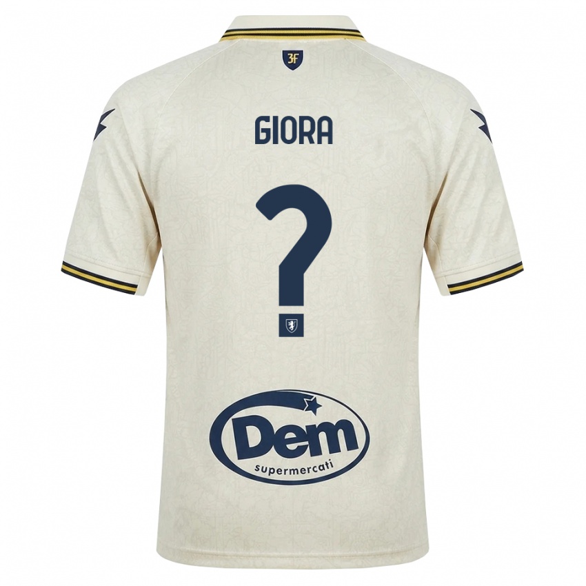 נשים Federico Giora #0 תחרה ישנה צהוב שחור הרחק ג'רזי 2026/27 חולצה קצרה