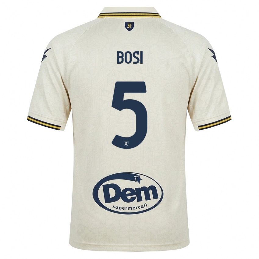 נשים Giorgio Bosi #5 תחרה ישנה צהוב שחור הרחק ג'רזי 2026/27 חולצה קצרה