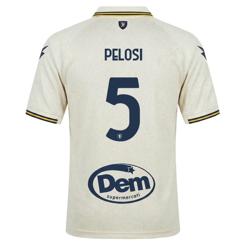 נשים Dario Pelosi #5 תחרה ישנה צהוב שחור הרחק ג'רזי 2026/27 חולצה קצרה