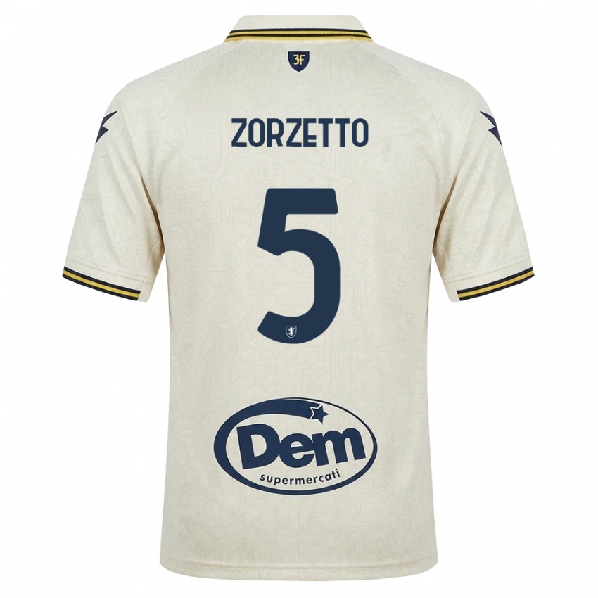 נשים Bruno Zorzetto #5 תחרה ישנה צהוב שחור הרחק ג'רזי 2026/27 חולצה קצרה