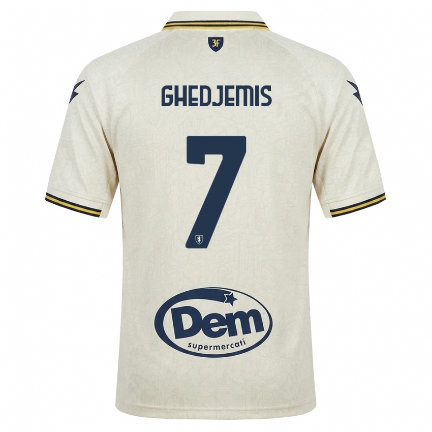 נשים Farès Ghedjemis #7 תחרה ישנה צהוב שחור הרחק ג'רזי 2026/27 חולצה קצרה