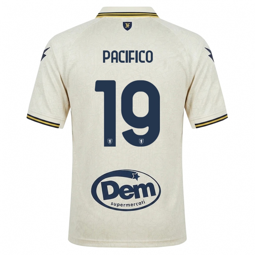 נשים Flavio Pacifico #19 תחרה ישנה צהוב שחור הרחק ג'רזי 2026/27 חולצה קצרה