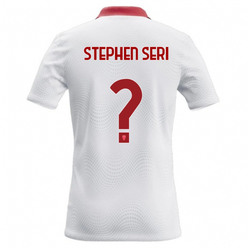 נשים Ange Stephen Seri #0 לבן אדום הרחק ג'רזי 2026/27 חולצה קצרה