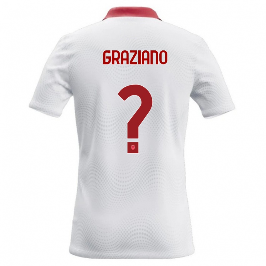 נשים Aldo Graziano #0 לבן אדום הרחק ג'רזי 2026/27 חולצה קצרה