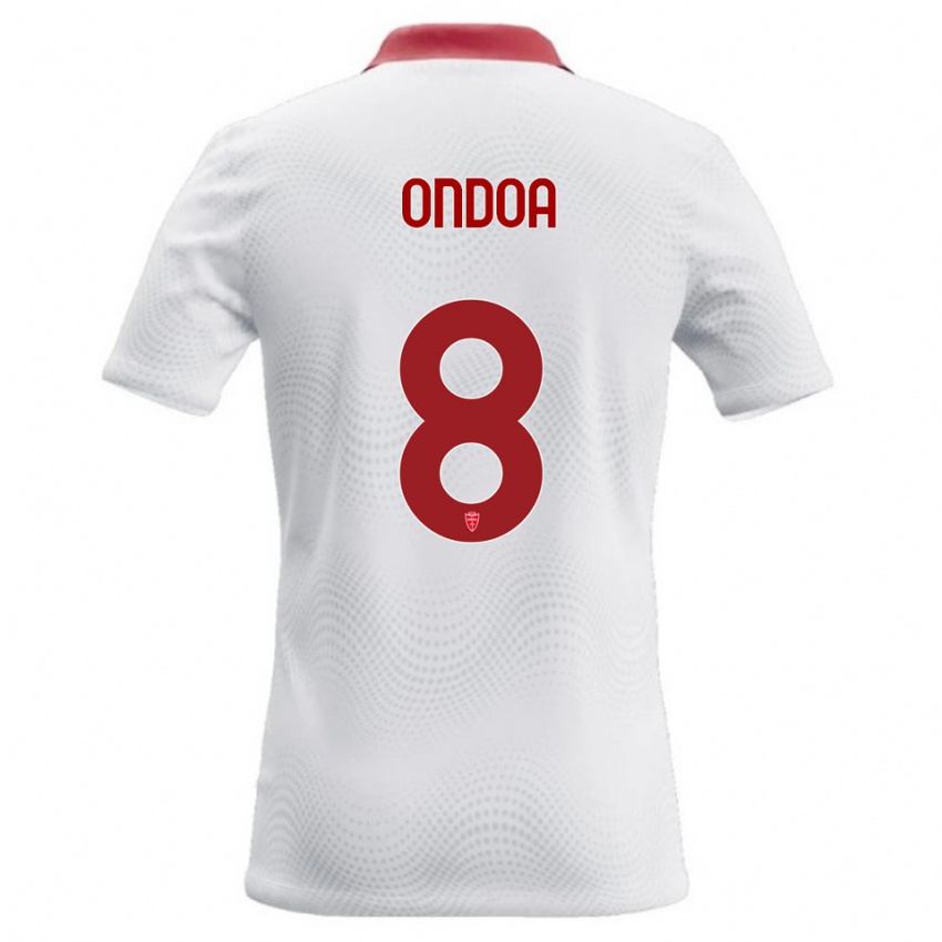 נשים Foe Ondoa #8 לבן אדום הרחק ג'רזי 2026/27 חולצה קצרה