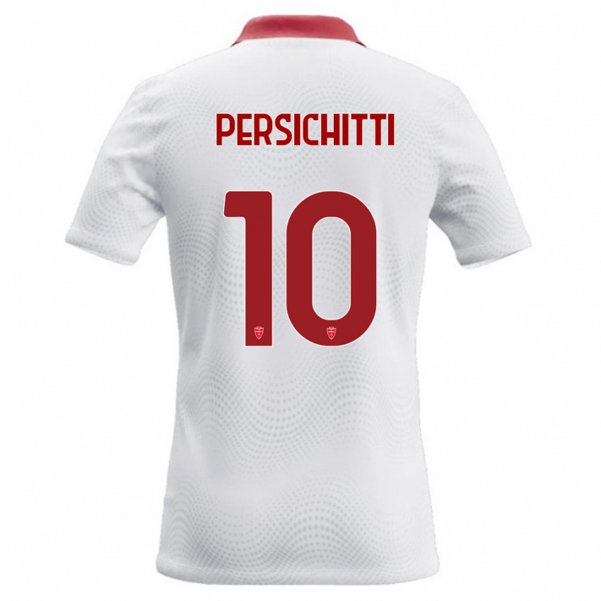 נשים Matteo Persichitti #10 לבן אדום הרחק ג'רזי 2026/27 חולצה קצרה