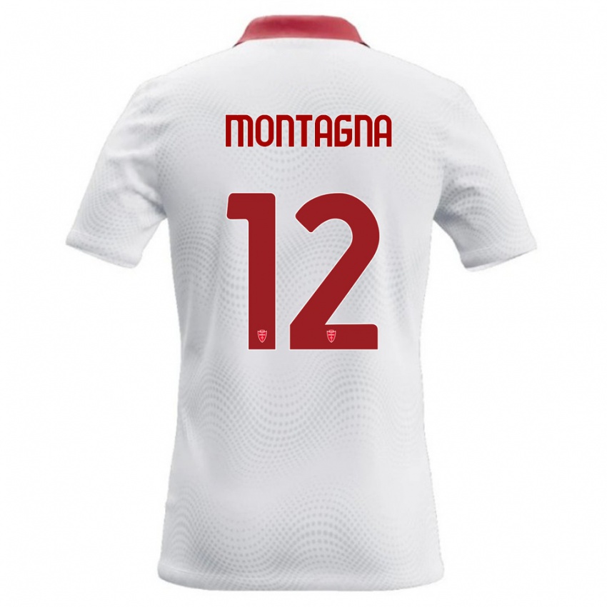 נשים Jacopo Montagna #12 לבן אדום הרחק ג'רזי 2026/27 חולצה קצרה