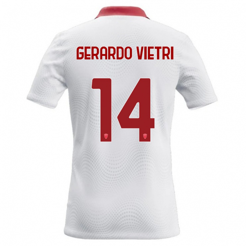 נשים Alessandro Gerardo Vietri #14 לבן אדום הרחק ג'רזי 2026/27 חולצה קצרה