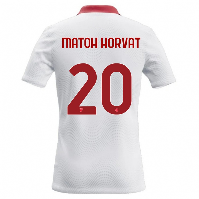 נשים Liam Matoh Horvat #20 לבן אדום הרחק ג'רזי 2026/27 חולצה קצרה