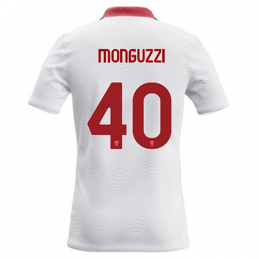 נשים Filippo Monguzzi #40 לבן אדום הרחק ג'רזי 2026/27 חולצה קצרה
