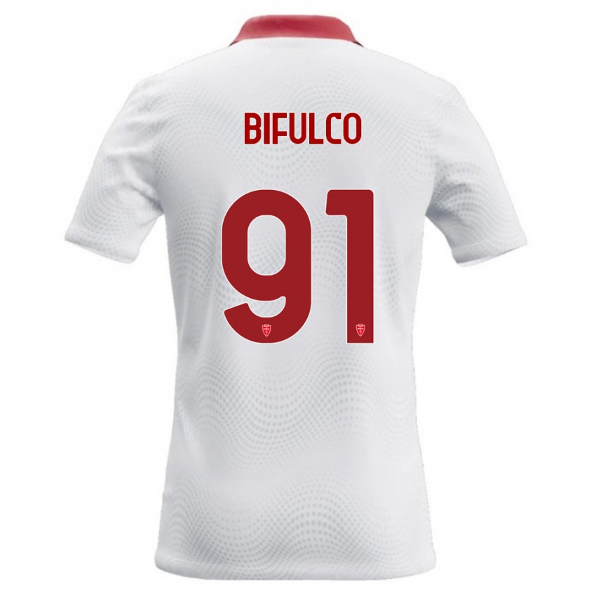 נשים Davide Bifulco #91 לבן אדום הרחק ג'רזי 2026/27 חולצה קצרה