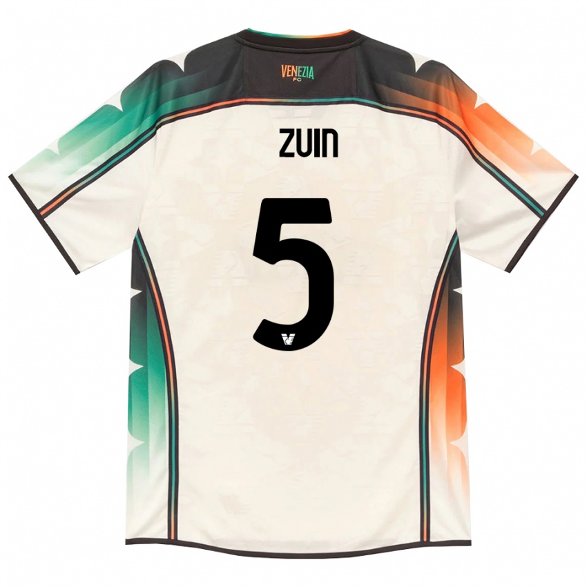 נשים Gregorio Zuin #5 תחרה ישנה כתום ירוק הרחק ג'רזי 2026/27 חולצה קצרה