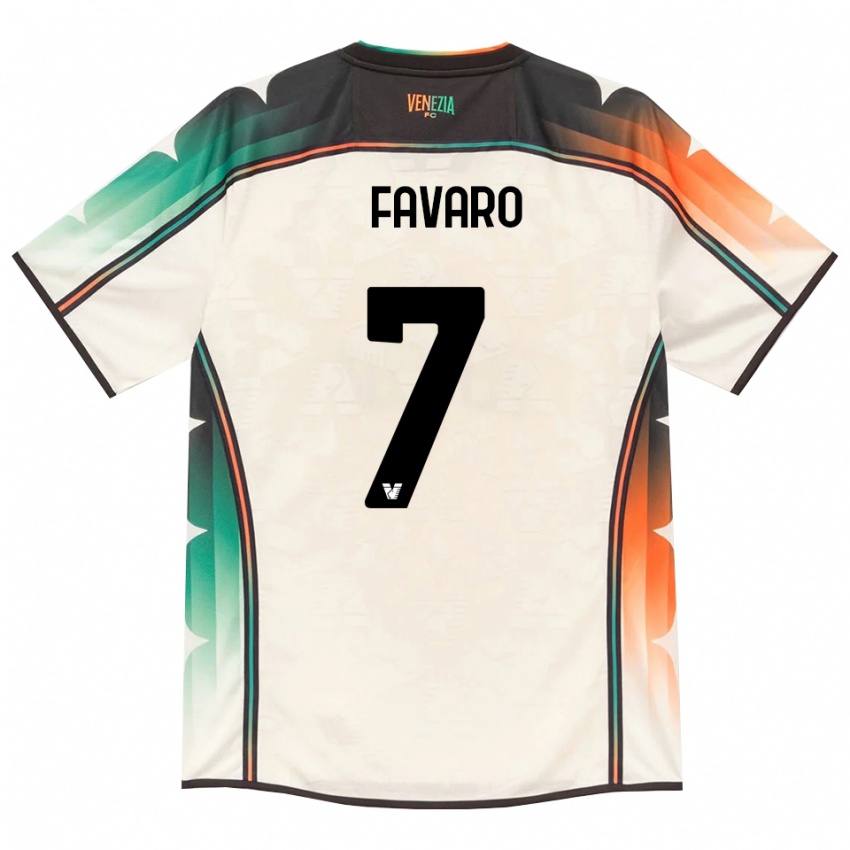 נשים Federico Favaro #7 תחרה ישנה כתום ירוק הרחק ג'רזי 2026/27 חולצה קצרה