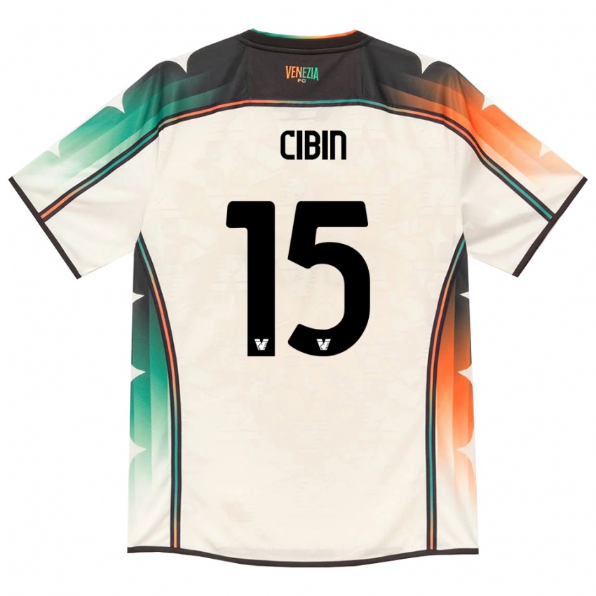 נשים Carlo Cibin #15 תחרה ישנה כתום ירוק הרחק ג'רזי 2026/27 חולצה קצרה