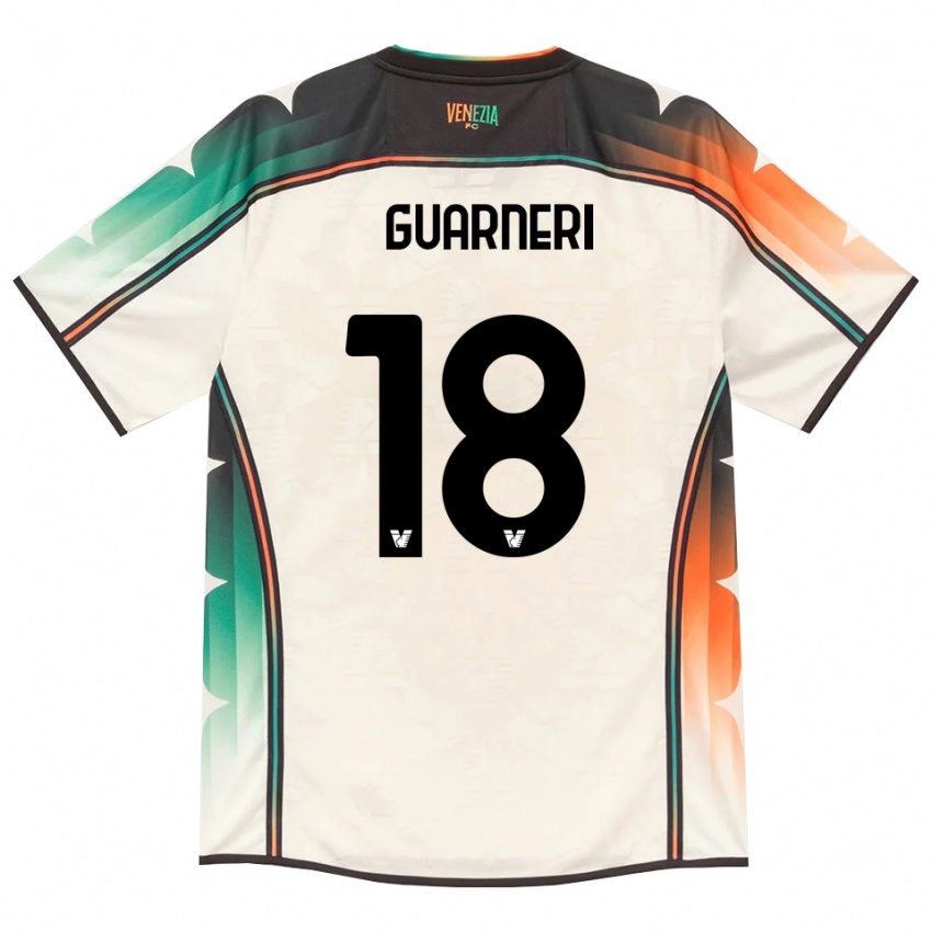 נשים Davide Guarneri #18 תחרה ישנה כתום ירוק הרחק ג'רזי 2026/27 חולצה קצרה