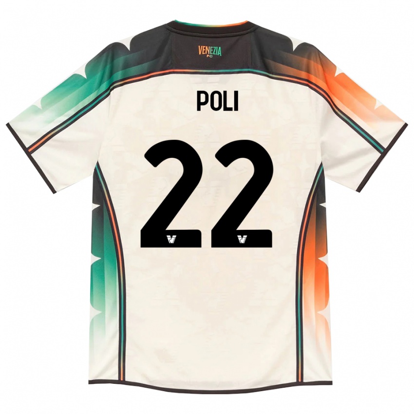 נשים Elena Poli #22 תחרה ישנה כתום ירוק הרחק ג'רזי 2026/27 חולצה קצרה