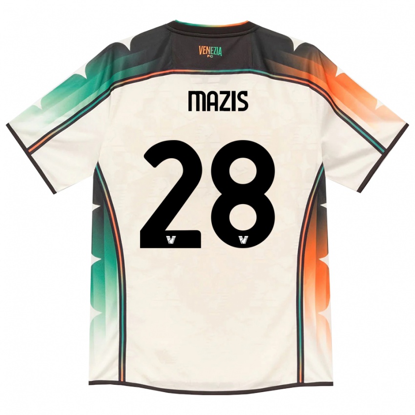 נשים Francesca Mazis #28 תחרה ישנה כתום ירוק הרחק ג'רזי 2026/27 חולצה קצרה
