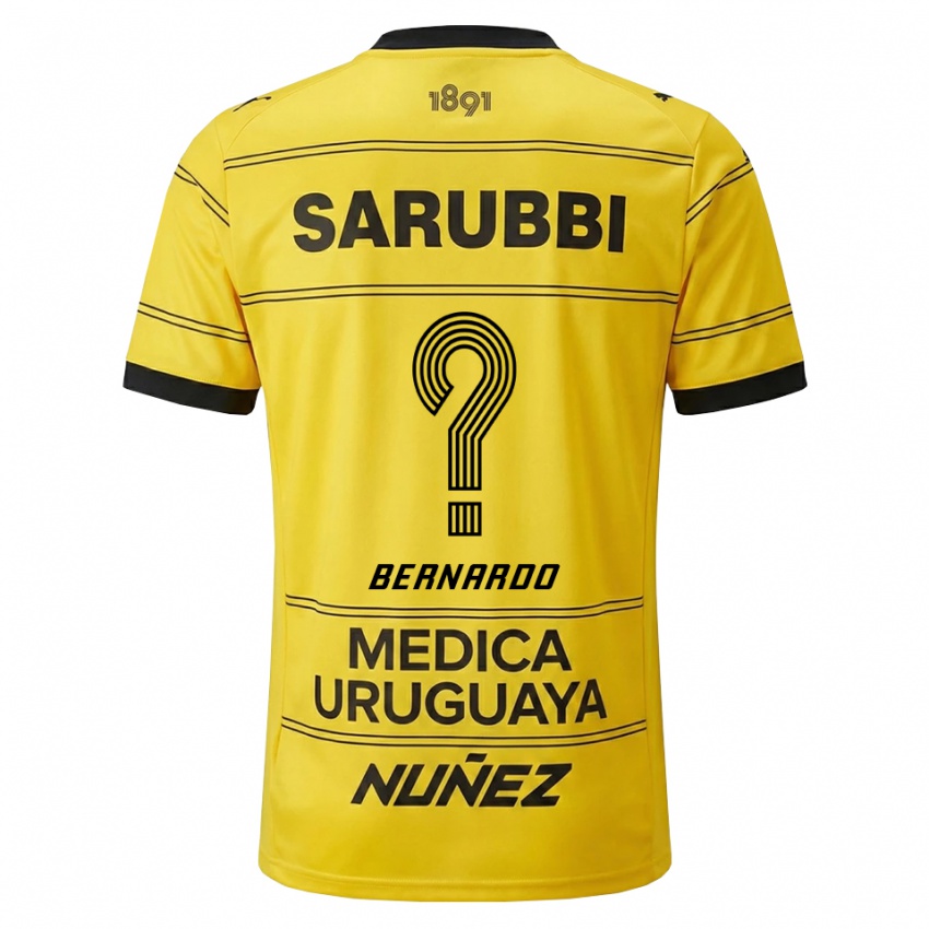 נשים Bernardo #0 צהוב שחור הרחק ג'רזי 2026/27 חולצה קצרה