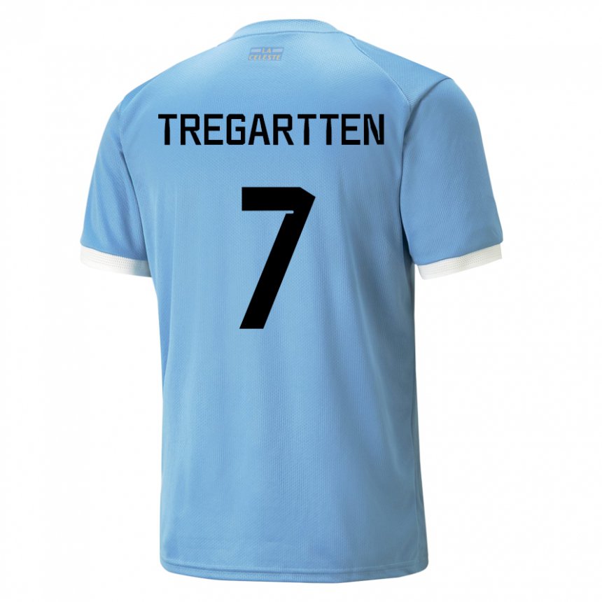 גברים אורוגוואי סטפני טרגרטן #7 כָּחוֹל ג'רזי ביתית 22-24 חולצה קצרה
