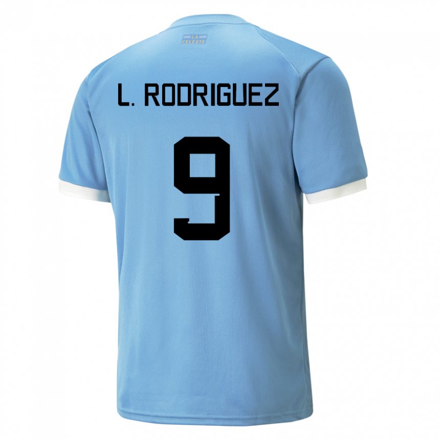גברים אורוגוואי לוצ'יאנו רודריגז #9 כָּחוֹל ג'רזי ביתית 22-24 חולצה קצרה