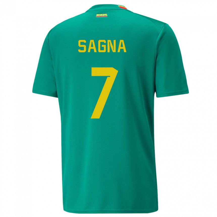 גברים סנגל אמאדו סאניה #7 ירוק הרחק ג'רזי 22-24 חולצה קצרה