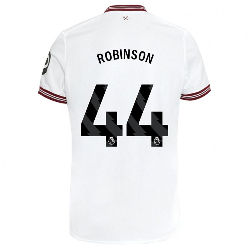 ילדים ג׳וניור רובינסון #44 לבן הרחק ג'רזי 2023/24 חולצה קצרה