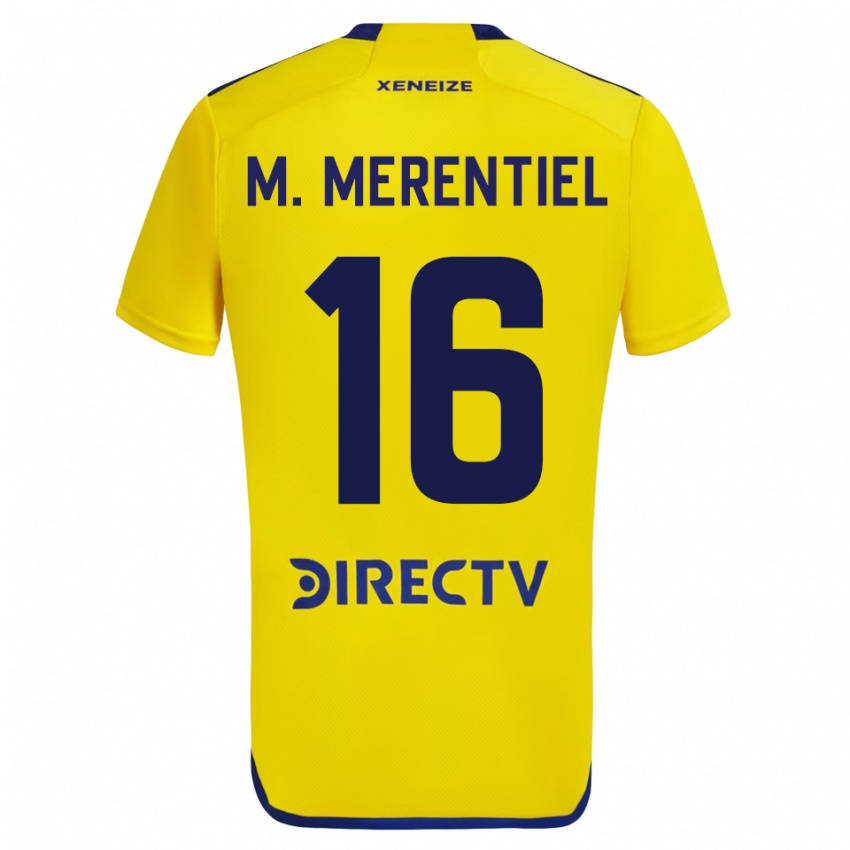 ילדים מיגל מרנטיאל #16 צהוב הרחק ג'רזי 2023/24 חולצה קצרה