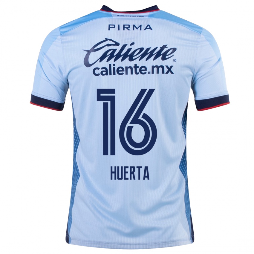 ילדים Ana Gabriela Huerta #16 שמים כחולים הרחק ג'רזי 2023/24 חולצה קצרה